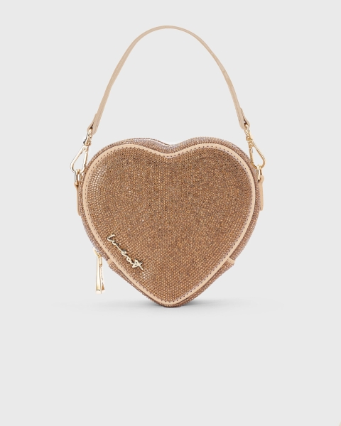 Gold heart bag online